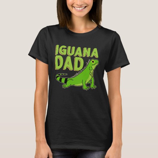 Iguana  Dad Reptiles Pet Lizards Reptile Owner Gra Tシャツ (正面)
