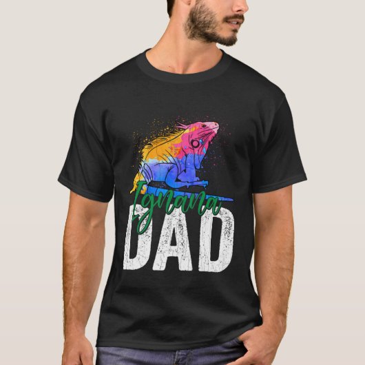 Iguana Dad  Reptiles  Pet Reptile Owner Graphic Tシャツ (正面)