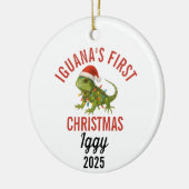 Iguana First Christmas 2025 セラミックオーナメント (左)