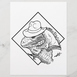 Iguana Jones – カラーリングページ。
