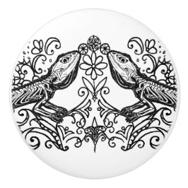 Iguana Lizard Anatomy Ceramic Knob セラミックノブ