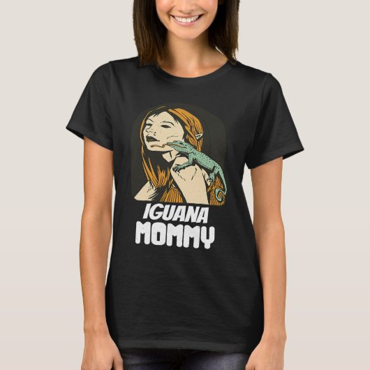 Iguana Mommy  Iguana Mom Iguana Lizard Pet Reptile Tシャツ (正面)