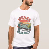 Iguana Vibes Only Cute Retro Iguana Reptile Lover  Tシャツ (正面)