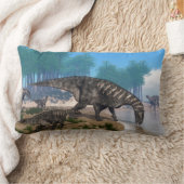 Iguanodonの恐竜 ランバークッション (ブランケット)