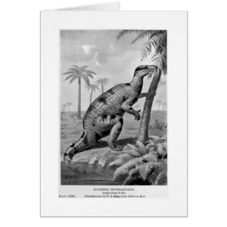 Iguanodonのbernissartensisの芸術カード