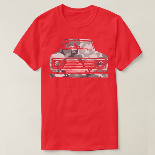 IHスカウトIIクラシック4x4トラック1979都市迷彩柄 Tシャツ (デザイン正面)
