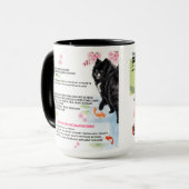 IHANA'S SAKURA SYRUP Chow Art Muse Recipe  マグカップ (正面左)