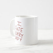 ihateeverybody.ai コーヒーマグカップ (正面左)