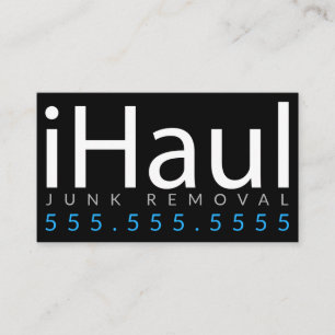 iHaul。 取り外しの名刺を強く引くがらくた 名刺