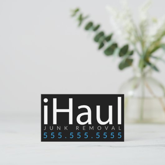 iHaul。 取り外しの名刺を強く引くがらくた 名刺 (スタンド正面)