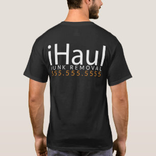 iHaul。 廃物の運送業者。 がらくたの取り外しのワイシャツの広告宣伝 Tシャツ