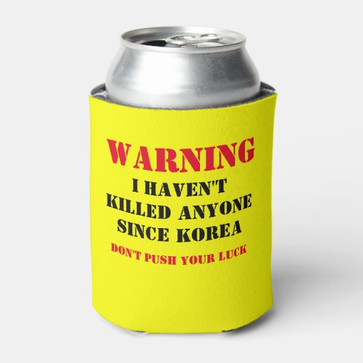 IHAVEN 警告'Tは韓国から誰かを殺した 缶クーラー (缶正面)