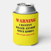 IHAVEN 警告'Tは韓国から誰かを殺した 缶クーラー (缶裏面)