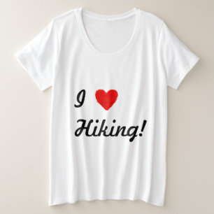 IHEARTハイキング プラスサイズTシャツ
