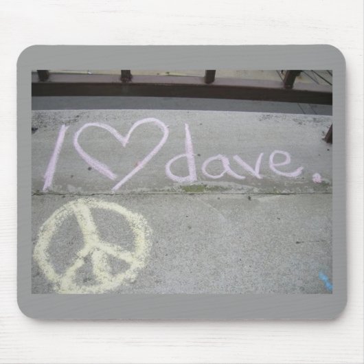 iheartdaveのmousepad マウスパッド (正面)
