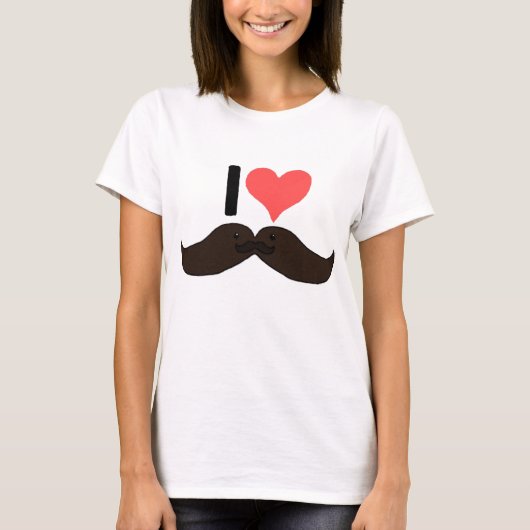 iheartmoustacheの上 tシャツ (正面)