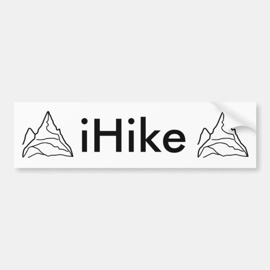 iHike バンパーステッカー (正面)