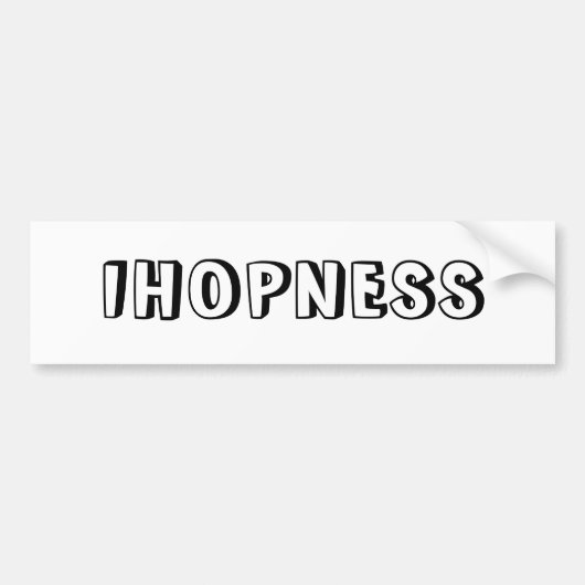 IHOPNESS バンパーステッカー (正面)