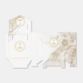 IHSとの最初の通信金ゴールドレタリング招待状 フェイバーボックス (折り畳みなし)