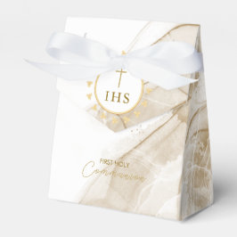 IHSとの最初の通信金ゴールドレタリング招待状 フェイバーボックス