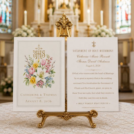 IHSカトリック結婚祈祷カード 結婚の思い出