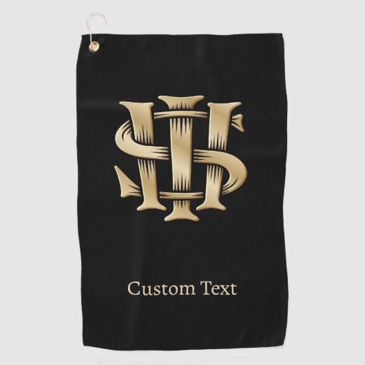 IHS Christogram ゴルフタオル (正面)
