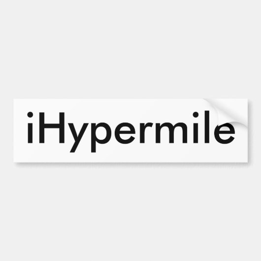 iHypermile バンパーステッカー (正面)