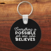 IIの人にはすべて可能信じである キーホルダー (正面)