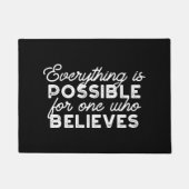 IIの人にはすべて可能信じである ドアマット (正面)