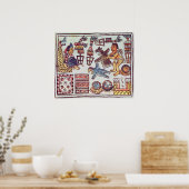 IIモンテスマへの献上品 ポスター (キッチン)