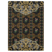 IIラッシビクトリアンャーズエレガントフローラモノグラム クリップボード (裏面)