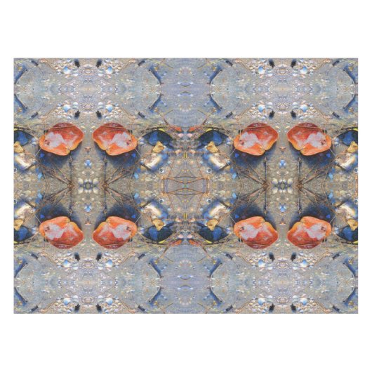 II葉型と貝殻パターン テーブルクロス (正面(横))