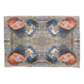 II葉型と貝殻パターン 枕カバー (正面左)