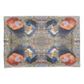 II葉型と貝殻パターン 枕カバー (正面右)