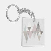 II |幾何学的なモダンを楽しませて下さい キーホルダー (正面左)