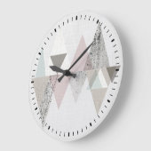 II |幾何学的なモダンを楽しませて下さい ラージ壁時計 (傾斜)