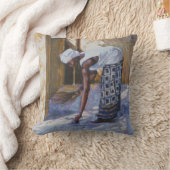 II 2002年を掃除している女の子 クッション (ブランケット)