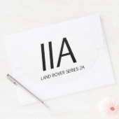 IIAランドローバーシリーズIIA 楕円形シール (封筒)