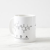 Iidaペプチド名mug コーヒーマグカップ (正面左)