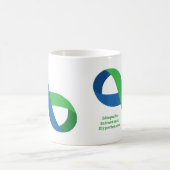 IIHの無限リボンのマグ コーヒーマグカップ (中央)