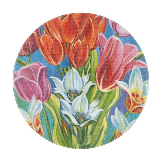 IIIのブーケ縁どー カッティングボード (正面)