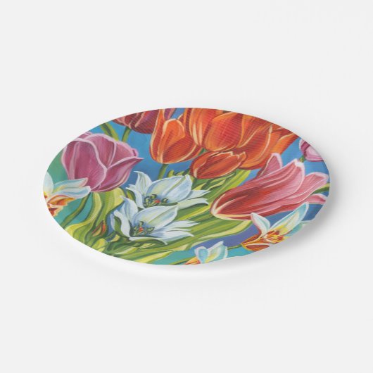 IIIのブーケ縁どー ペーパープレート (アングル)