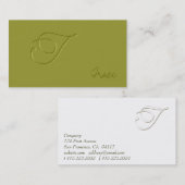 iiiを浮彫りにして下さい 名刺 (正面/裏面)