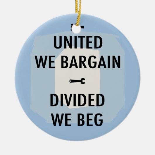 IIIを駆け引きしますか、または頼んで下さい セラミックオーナメント (正面)