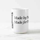 III腕のロゴ15ozのマグ コーヒーマグカップ (中央)