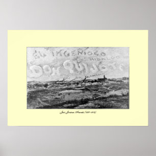 III Centenario-Don Quixote by  José Jiménez Aranda ポスター