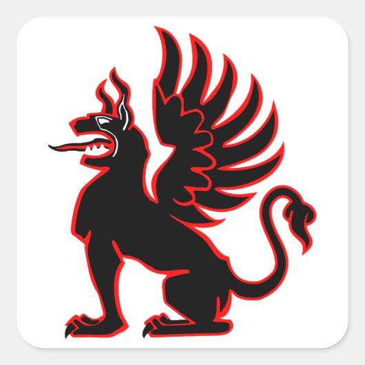 III./JG 26 Jagdgeschwader 26 Red Griffin Insignia スクエアシール (正面)