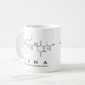 Iinaペプチド名mug コーヒーマグカップ (正面左)