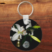 Iirshデザイン – ブラスとフラワーコレクション キーホルダー (正面)