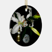 Iirshデザイン – ブラスとフラワーコレクション セラミックオーナメント (右)